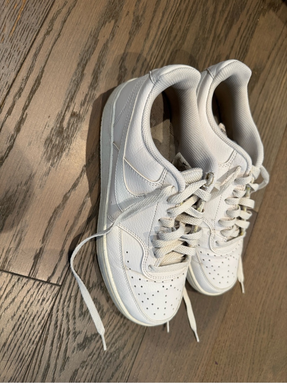 Classic White Women's Leather Sneakers